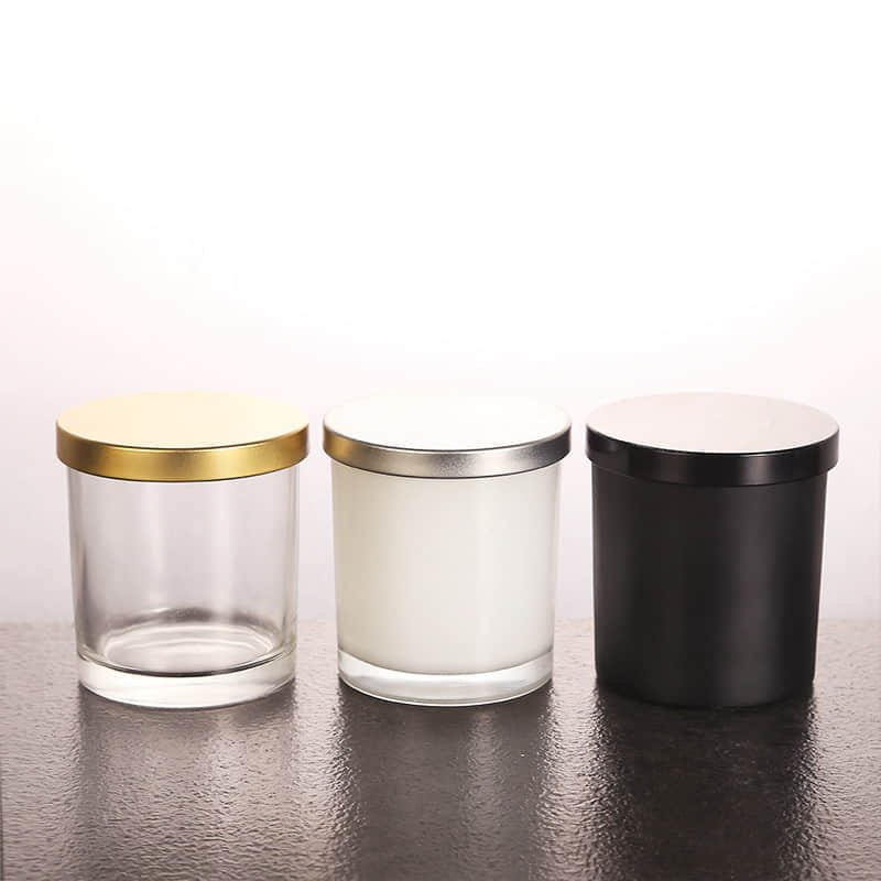 Glass Candle Jars with Metal Lid