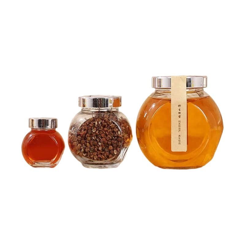 Flat Glass Jar for Candy