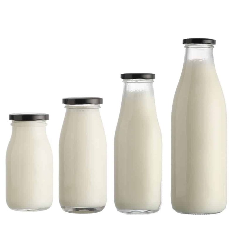 Classic Glass Milk Bottles