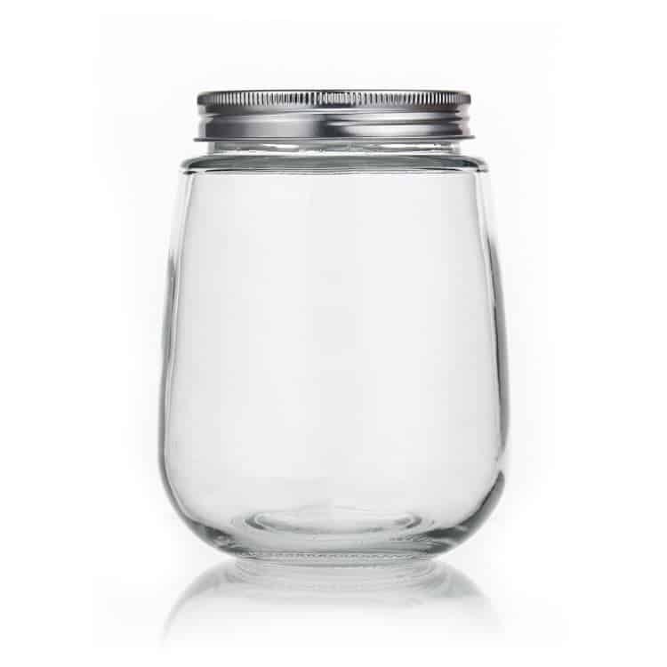 Fat Round Glass Milk Bottle