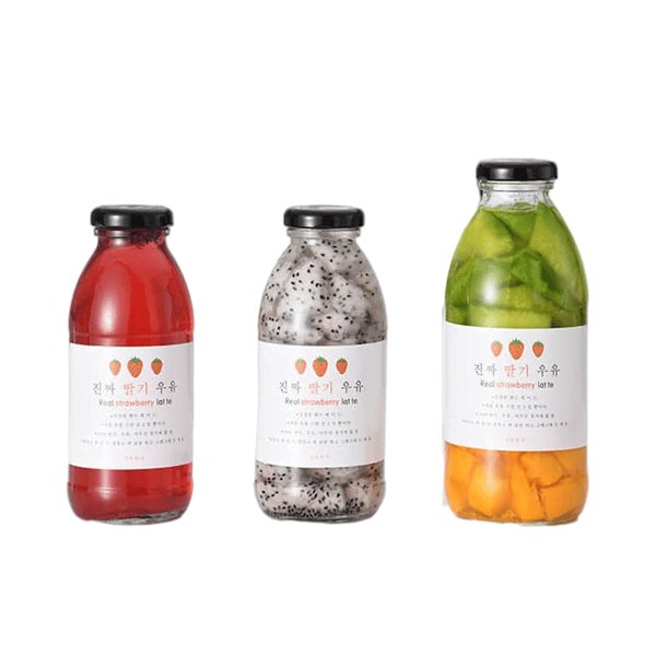 Korean Glass Milk Bottle