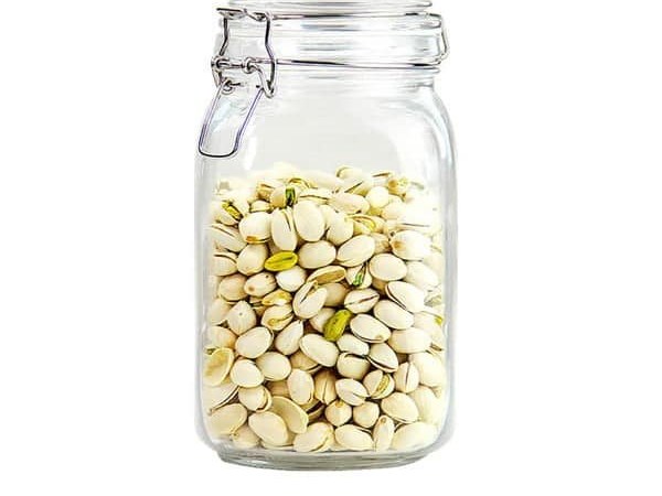 1.5 L Square Glass Storage Jar with Metal Clip