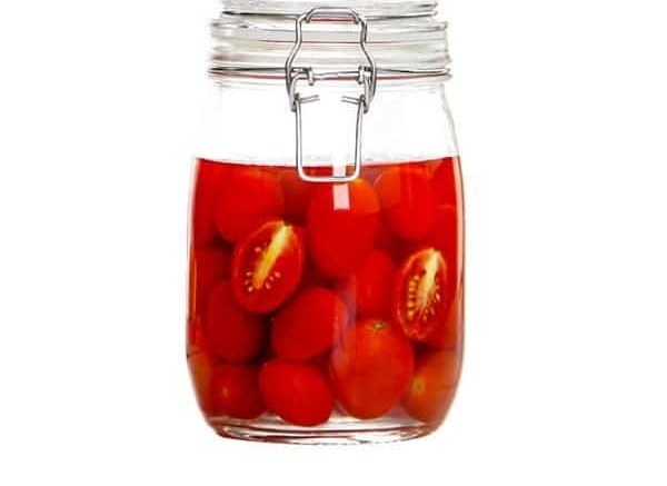 1 L Round Glass Storage Jar with Metal Clip