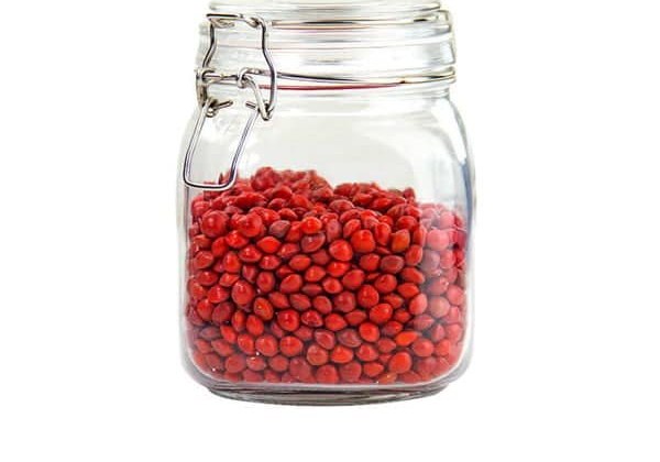 1 L Square Glass Storage Jar with Metal Clip