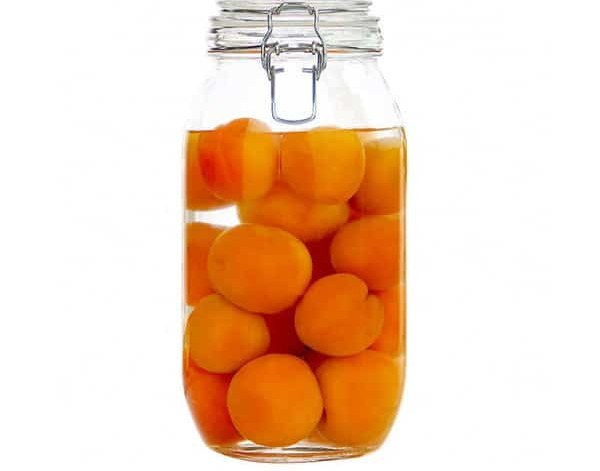 2 L Round Glass Storage Jar with Metal Clip