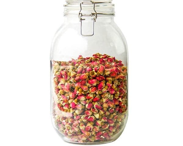 3 L Round Glass Storage Jar with Metal Clip