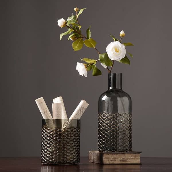 European American Style Glass Vase