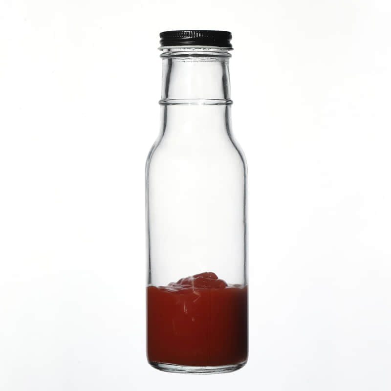Glass Sauce Bottles with Ring Neck