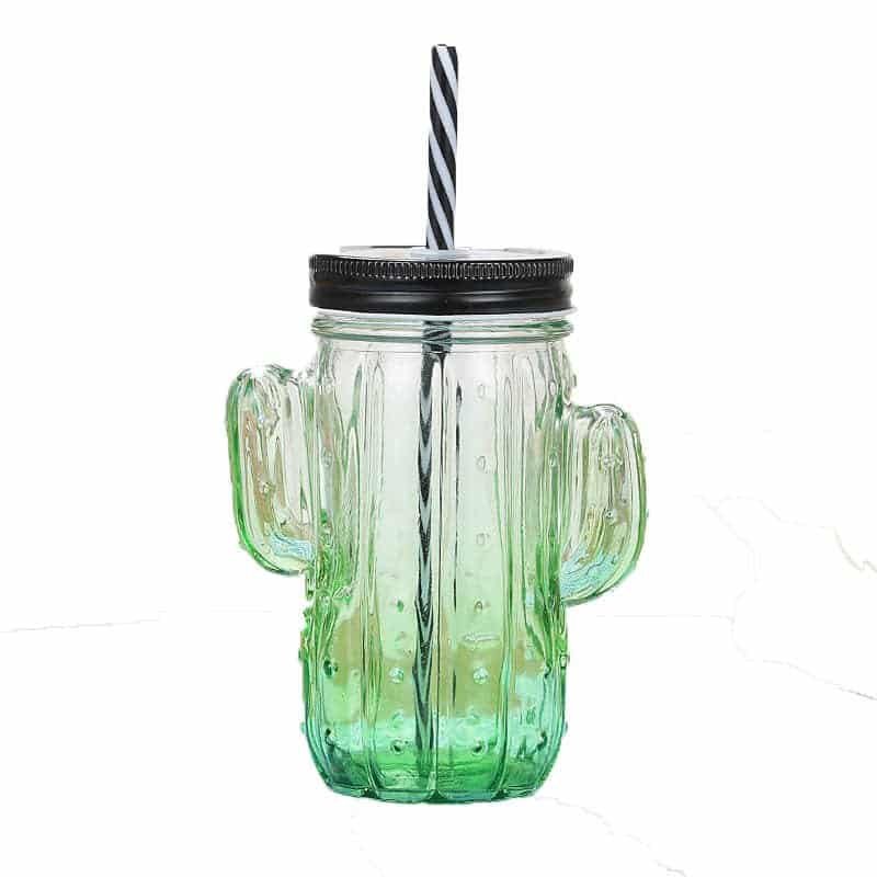 Cactus Style Mason Jar