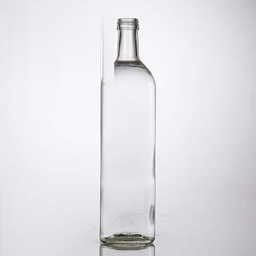 1000 ml Square Clear Olive Oil Bottle