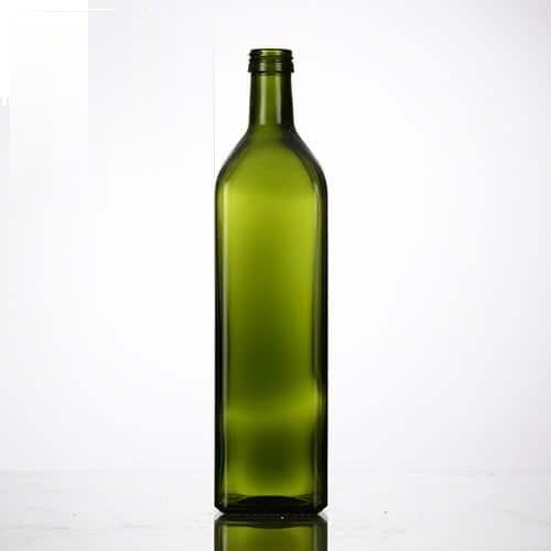 1000 ml Square Dark Green Olive Oil Bottle