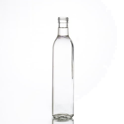 500 ml Square Clear Olive Oil Bottle