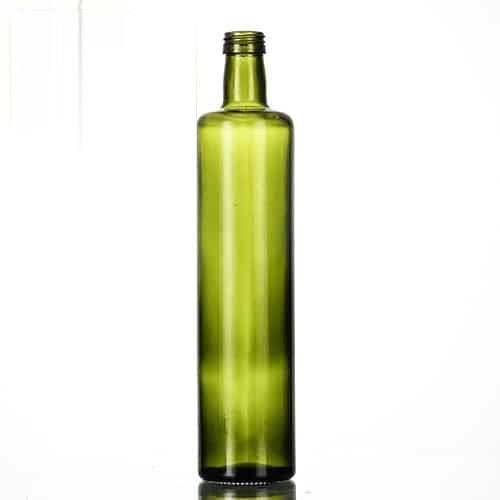 750 ml Round Dark Green Olive Oil Bottle