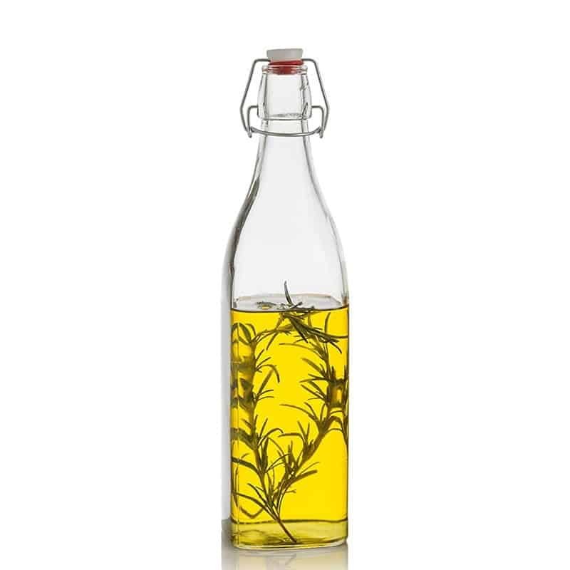 1000 ml Square Swing Top Bottles