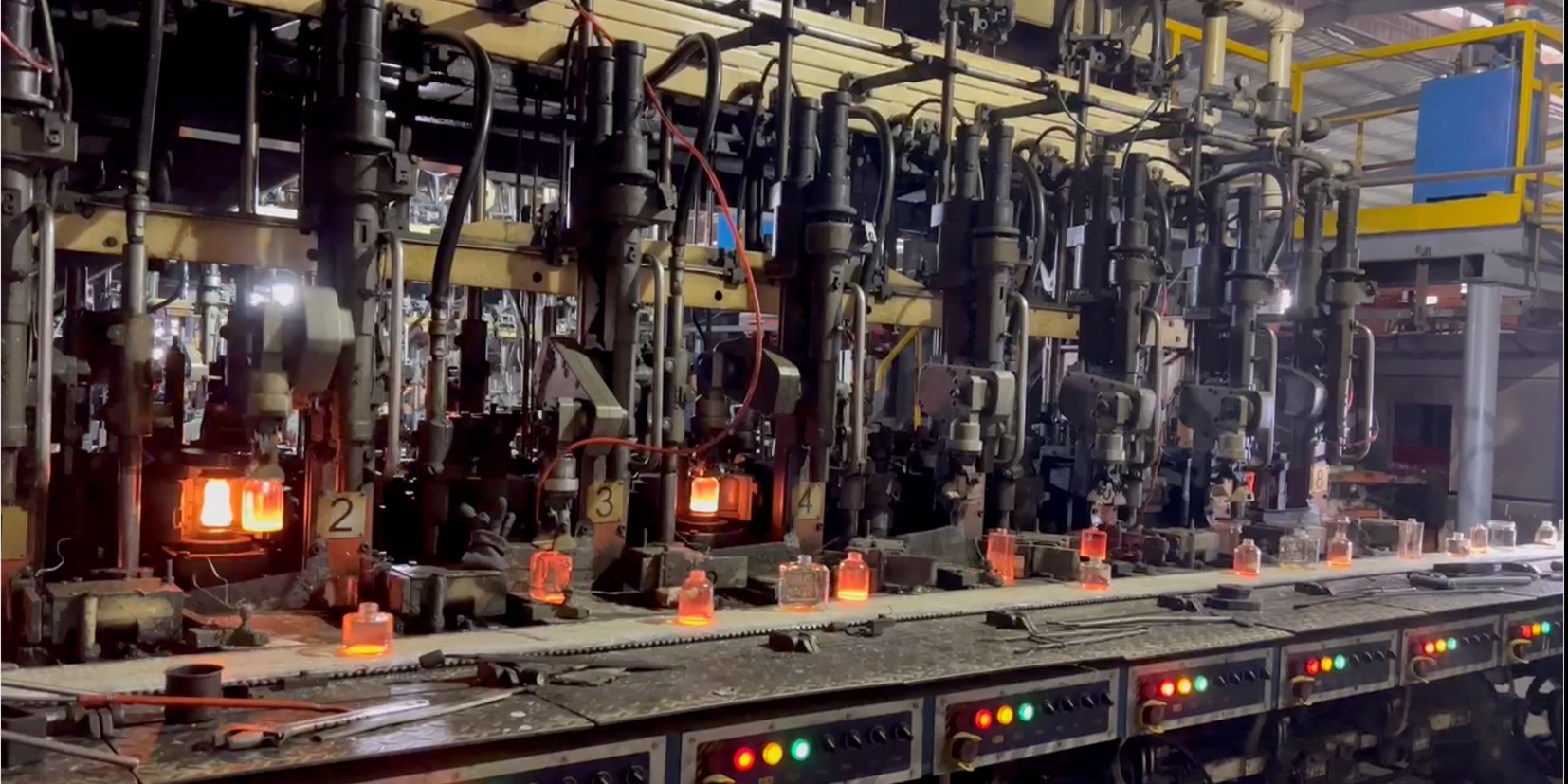 Glass production line at a Maidao manufacturing base